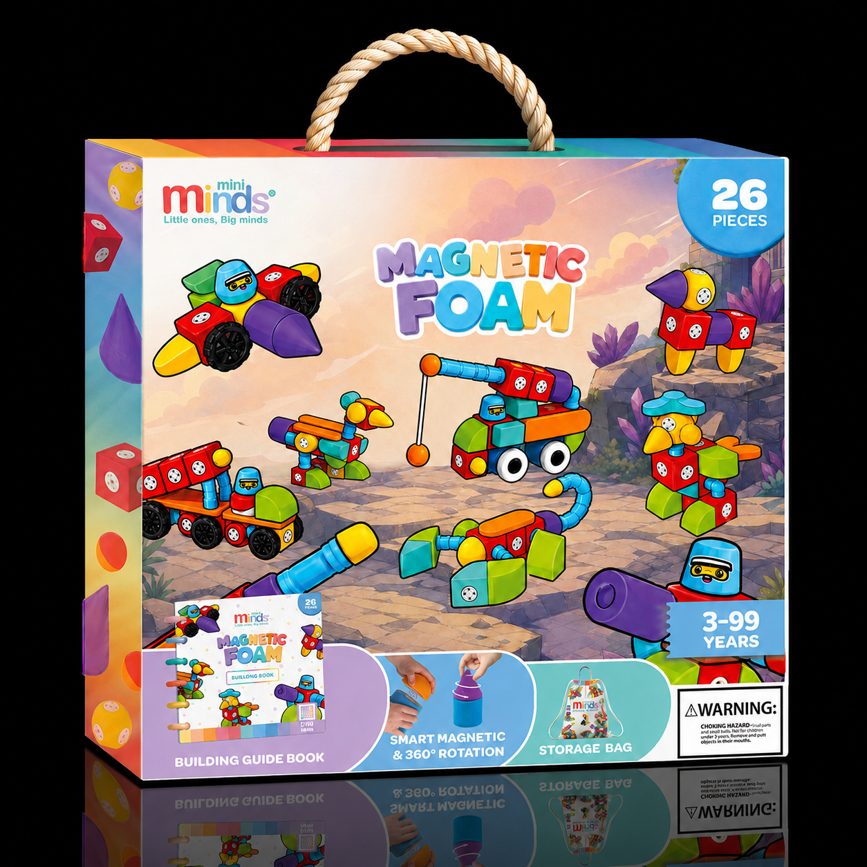 Mini Minds Magnetic Foam 26 pieces