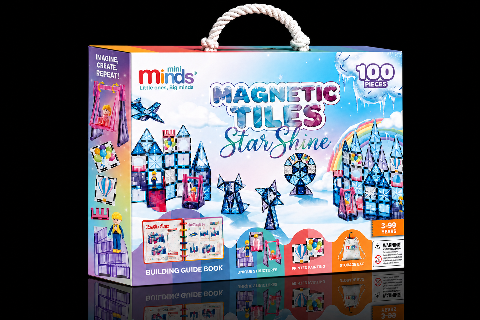 Mini Minds Magnetic Tiles Star Shine