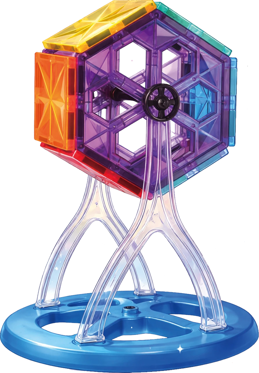 Wheel of Fortune — Mini Minds magnetic tile construction
