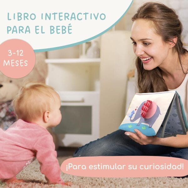 Espejo & Libro Sensorial para Bebé