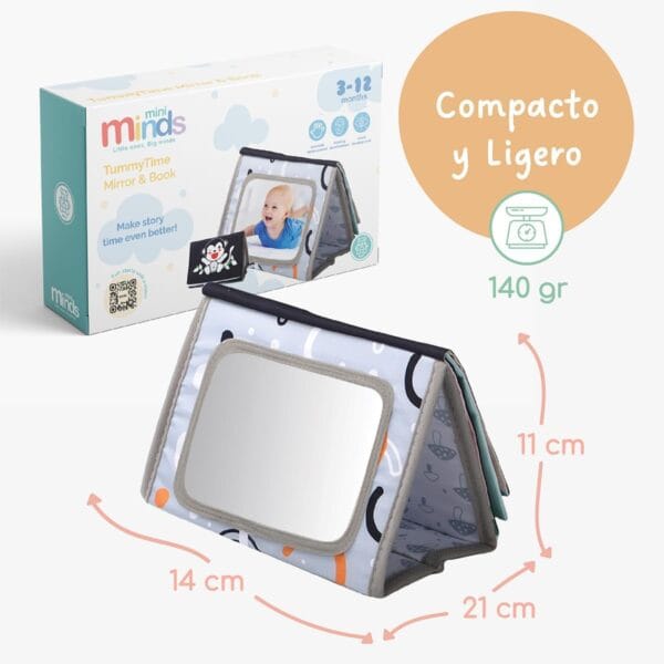 Espejo & Libro Sensorial para Bebé