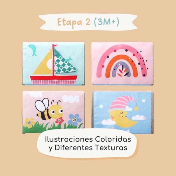 Espejo & Libro Sensorial para Bebé