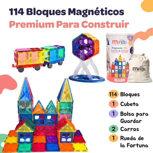 114 Bloques Magneticos & Rueda