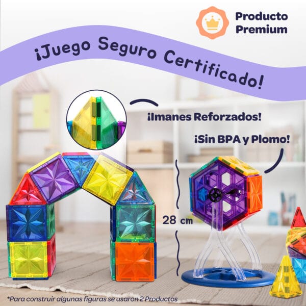 114 Bloques Magneticos & Rueda