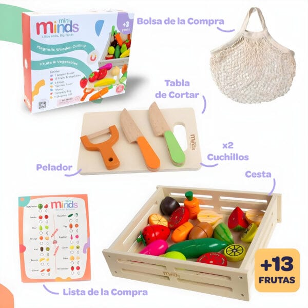 Frutas y Verduras Magnéticas & Set de Madera