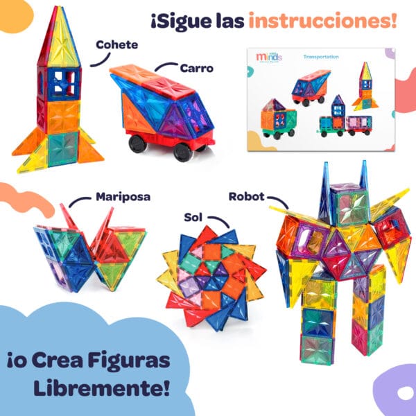 114 Bloques Magneticos & Rueda