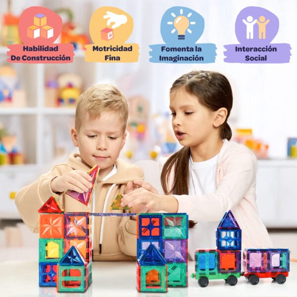 114 Bloques Magneticos & Rueda
