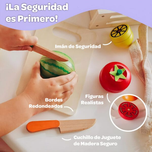 Frutas y Verduras Magnéticas & Set de Madera