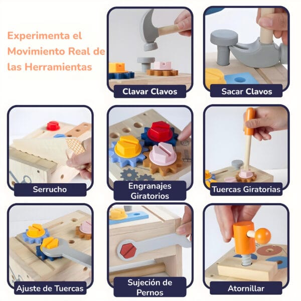 Juego de Herramientas de Madera
