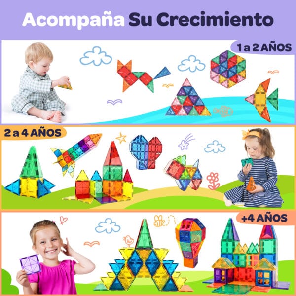 114 Bloques Magneticos & Rueda