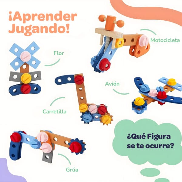 Juego de Herramientas de Madera