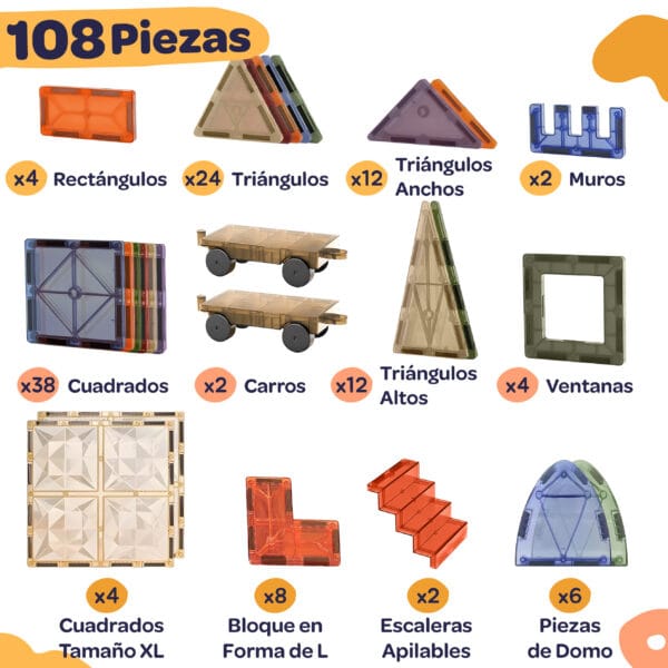 108 Bloques Magneticos & Domo